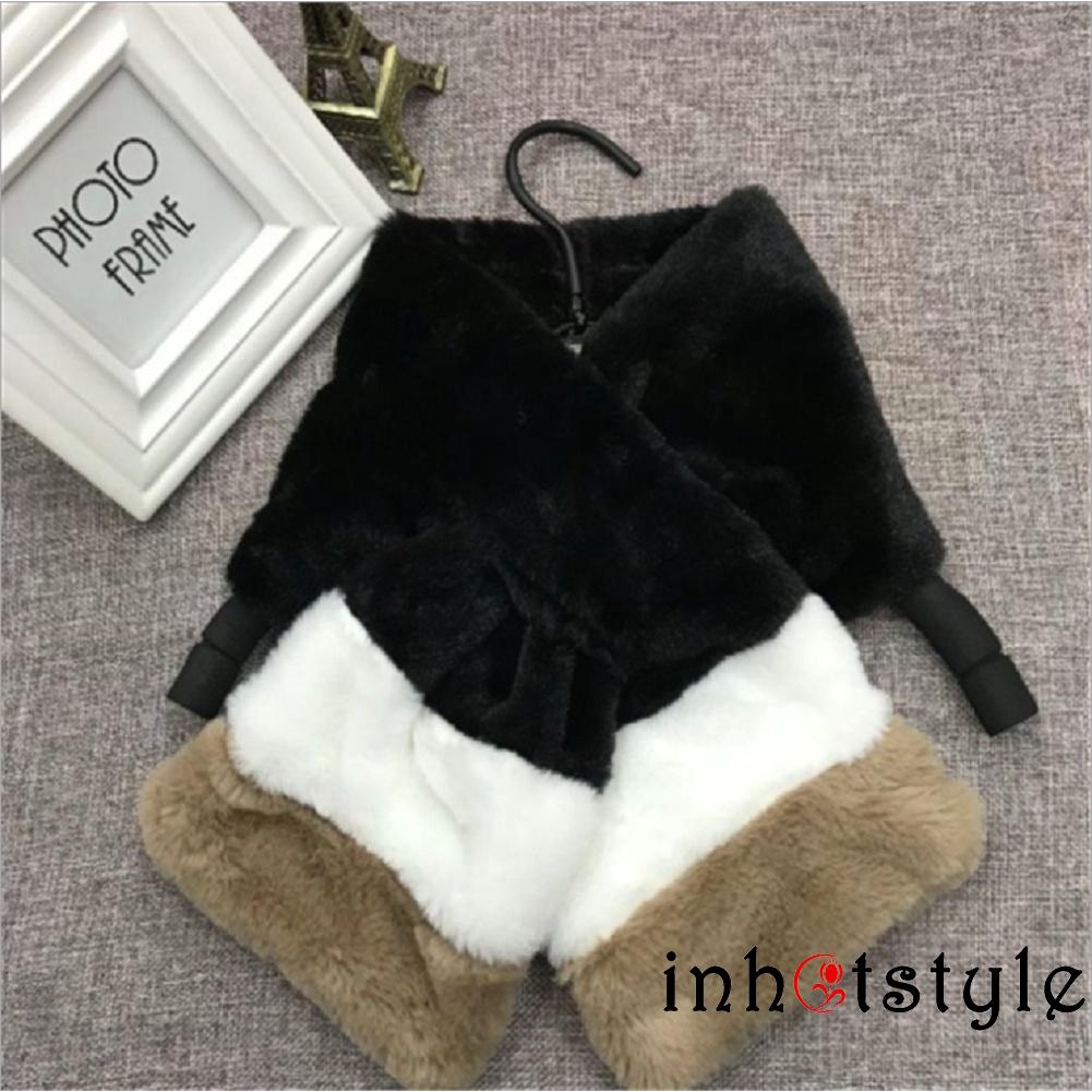 Khăn choàng cổ lông giữ ấm cho bé