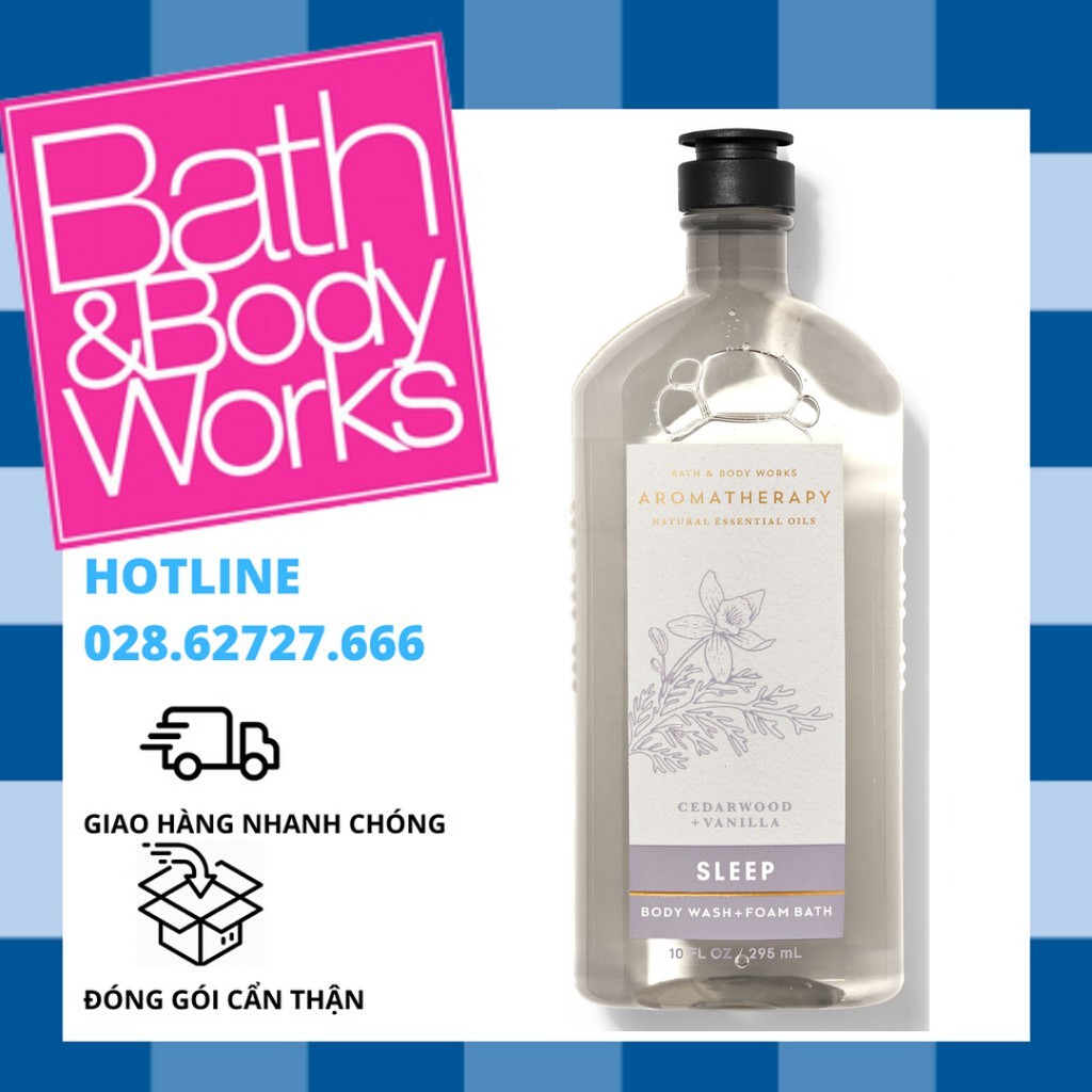 Sữa Tắm Bath And Body Works Aromatherapy Sleep - Cedarwood Vanilla (295ml)
