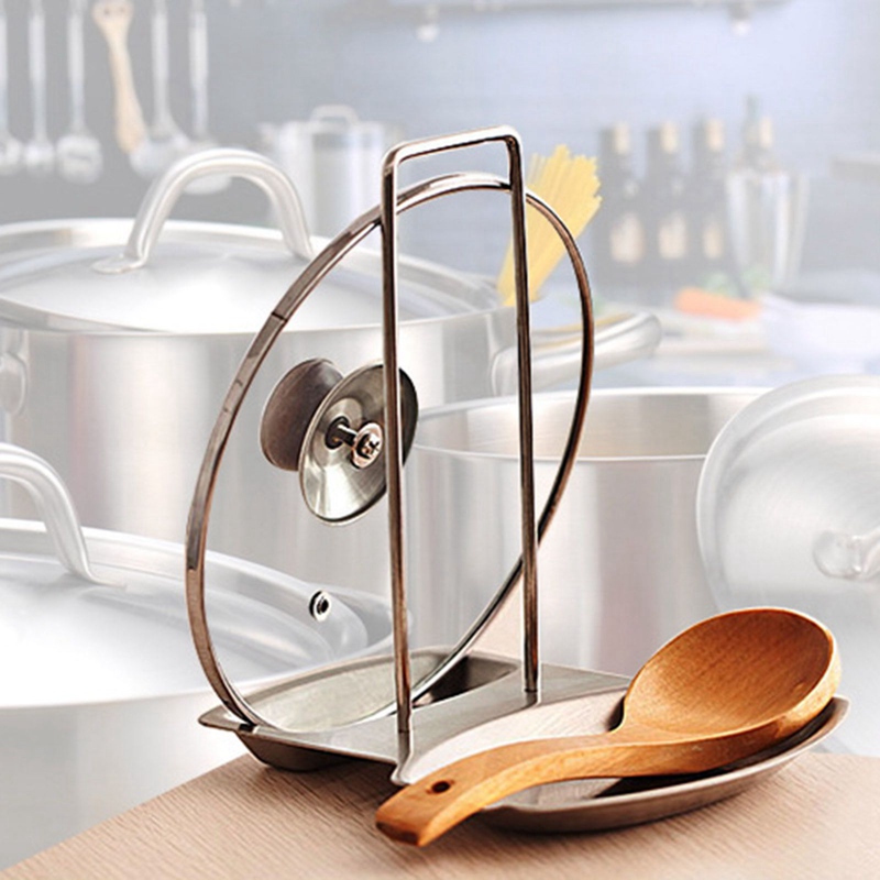 Giá Đỡ Nắp Nồi Bằng Thép Không Gỉ Tiện Dụng Cho Nhà Bếp | BigBuy360 - bigbuy360.vn