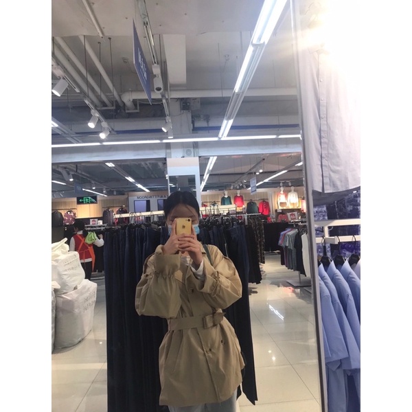 Áo mangto dáng ngắn 2 lớp