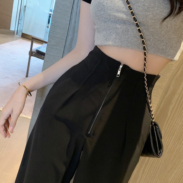 ⚡HOT TREND⚡ QUẦN SUÔNG CẠP CAO GEN BỤNG KHÓA TRƯỚC⚡QUẦN ỐNG RỘNG SIÊU HÁCH DÁNG. | BigBuy360 - bigbuy360.vn