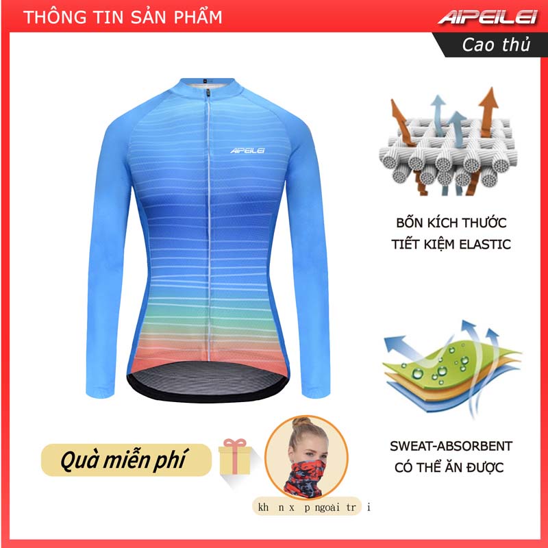 Áo Thun Thể Thao Dài Tay Có Túi AIPEILEI Cho Nữ