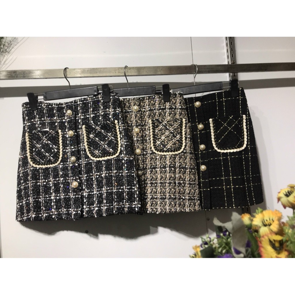 CHÂN VÁY DẠ TIÊU 2 TÚI CÚC XINH ( ẢNH THẬT + VIDEO ) | BigBuy360 - bigbuy360.vn