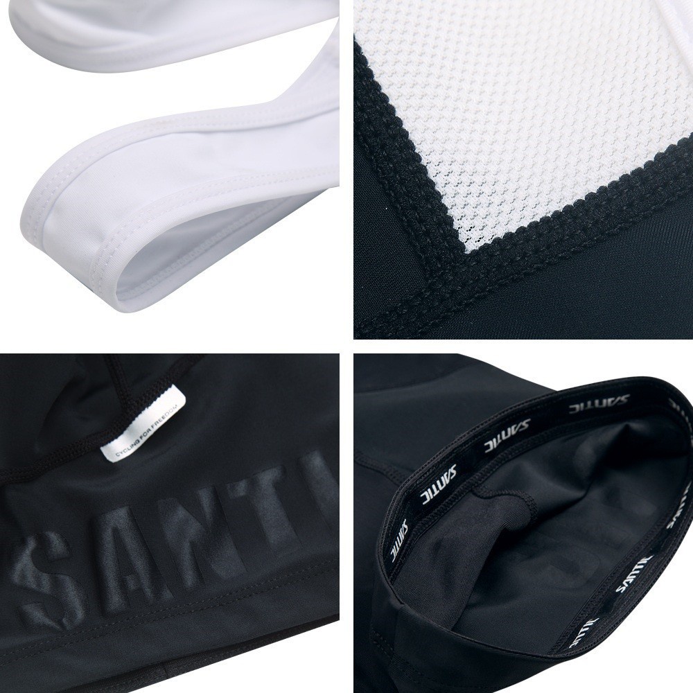 Santic Yếm Đạp Xe Quần Short Ngắn Đi Xe Đạp Mùa Hè Hợp Pháp Cho Nam S-4XL Quần Short Yếm Đạp Xe Đạp Leo Núi Thể Thao Ngoài Trời Có Đệm 4D K7MC033