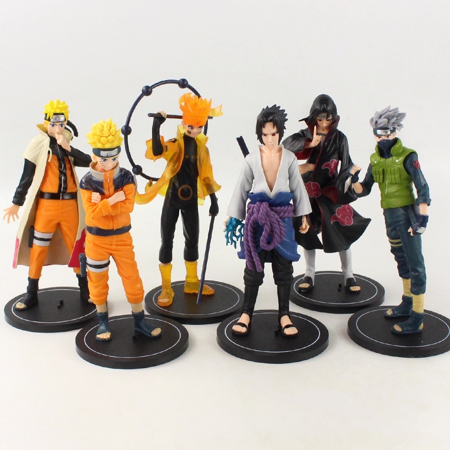 Mô hình Naruto Lục đạo , Naruto hiền nhân , Sasuke , Might guy - Shippuuden - Tượng Figure Naruto - mô hình giá xưởng