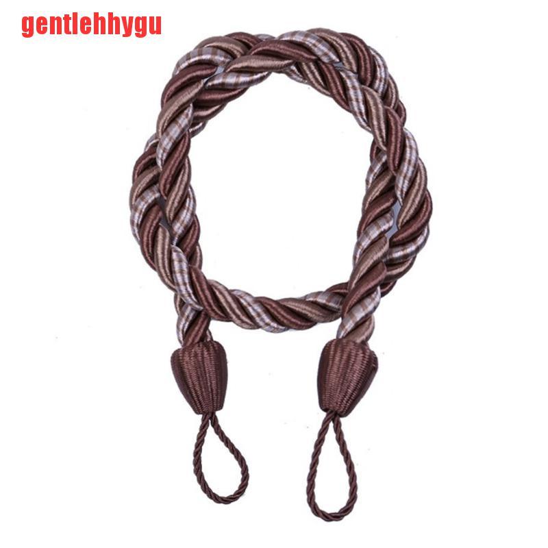 [gentlehhygu]2pcs Curtain Tiebacks Window Drapery Ropes Holdbacks Home Curtain Holder