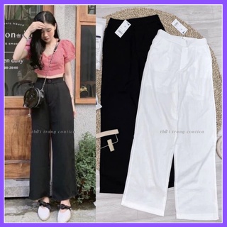 Quần đũi dài ống rộng,quần culottes đũi dáng dài ống rộng cực hot tren