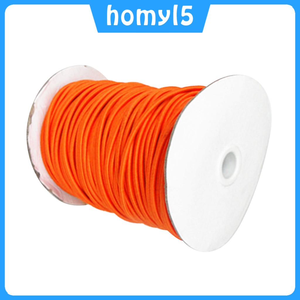 Dây Ràng Đồ Co Giãn 4mm Màu Cam Dài 5m