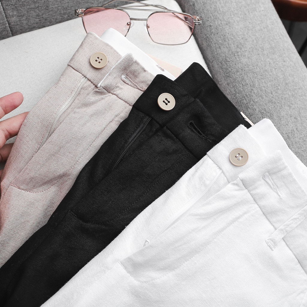 Quần Dài Nam Numbi Trơn 3 Màu Thể Thao Thời Trang,Vải Linen Cao Cấp QK001475 , SOMEHOW