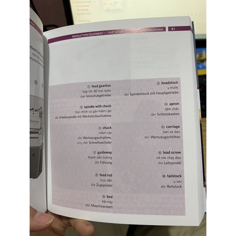 Sách - Từ điển Anh - Việt - Đức bằng hình ngành cơ khí điện máy và vật liệu công trình ( Nhân Trí Việt )