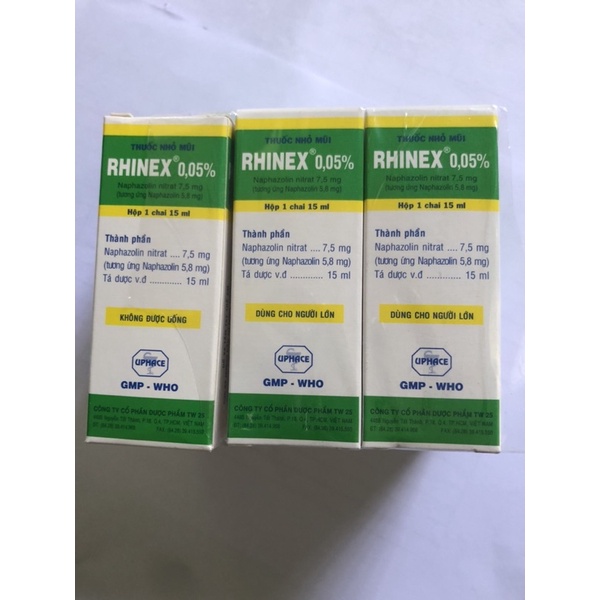 Nước muối sinh lý nhỏ mắt mũi efticol, natri clorid, rhinex