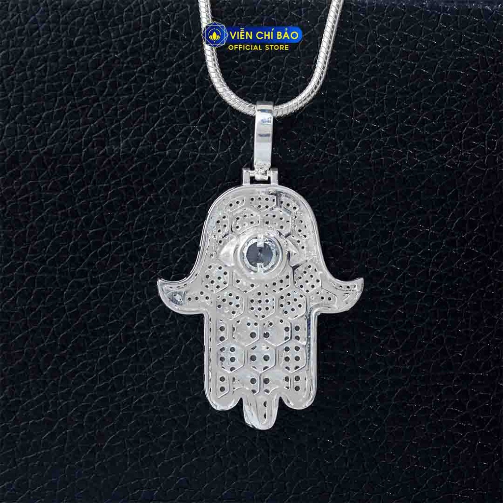 Mặt dây chuyền nam hình con mực đính đá chất liệu bạc 925 thời trang phụ kiện trang sức Viễn Chí Bảo M300286