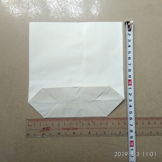 10 Túi giấy đựng bánh trơn trắng, nâu - Baguette bread paper