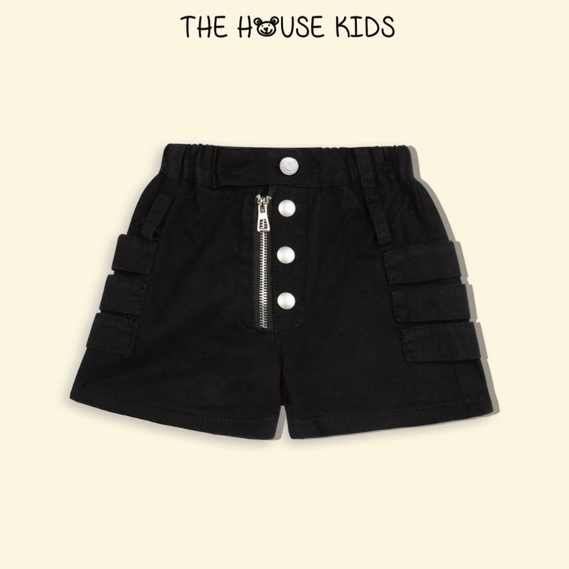 Quần Short Cho Bé Gái Quần Đùi Trẻ Em Cao Cấp THE HOUSE KIDS Kéo Khoá