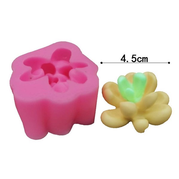 Khuôn Silicone Xương Rồng Sen Đá 4.5Cm