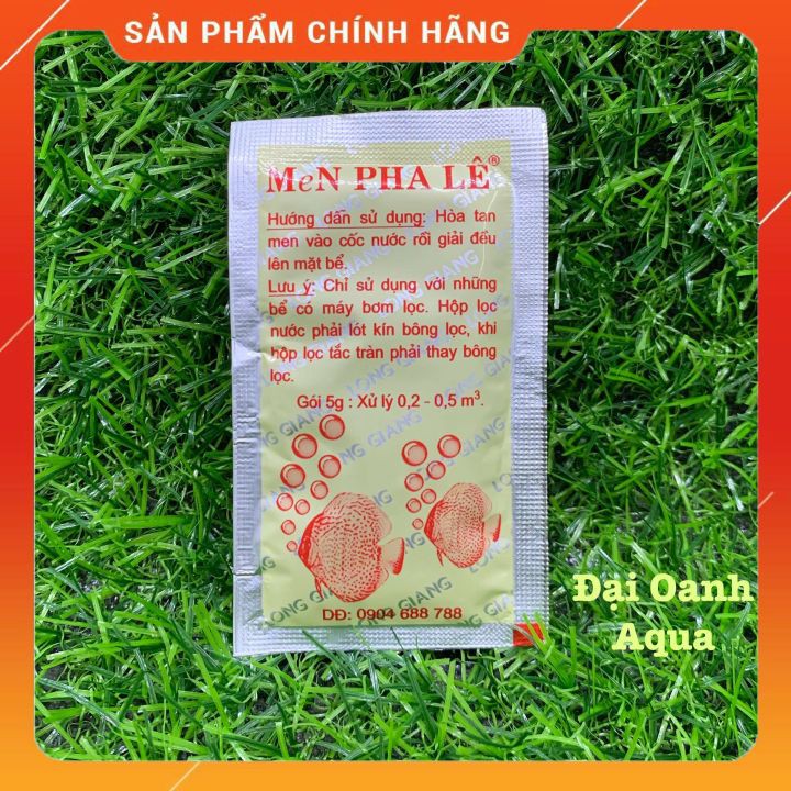 Men Vi Sinh Long Giang Giúp Làm Trong Nước Bể Cá- Men Pha Lê gói 5gr