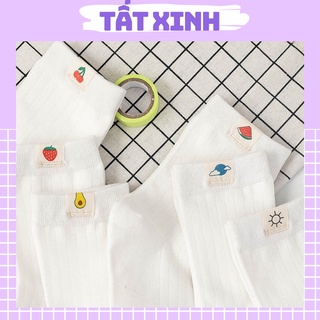 Tất vớ nữ trắng hàn quốc cute