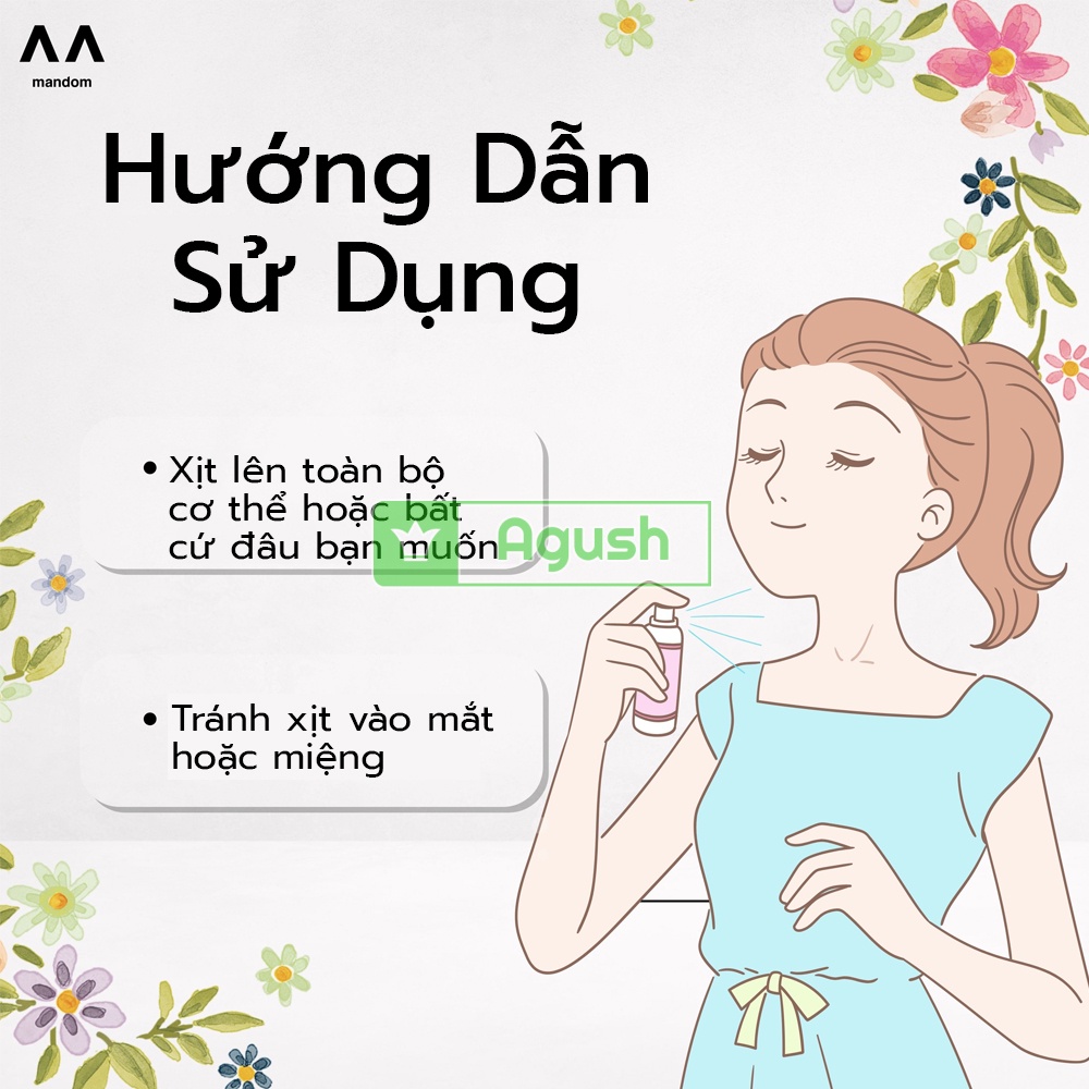 Nước hoa nữ học sinh thơm lâu chính hãng Pucelle Mist Cologne Blooming Blosom chai 150ml mùi ngọt dịu nhẹ nhàng giá rẻ