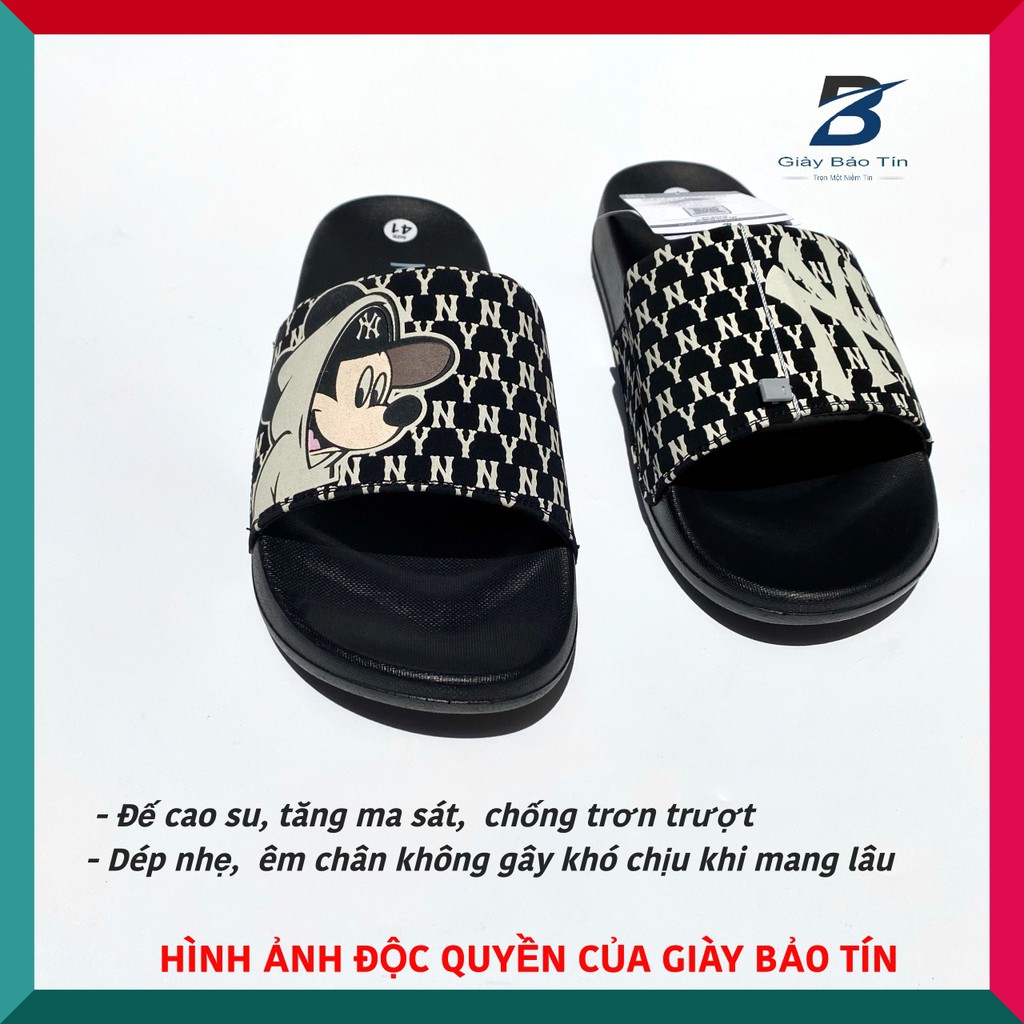 Dép Unisex thời trang cao cấp, dép Nam Nữ quai ngang, tem chuột Mickey ngộ nghĩnh, đáng yêu  .