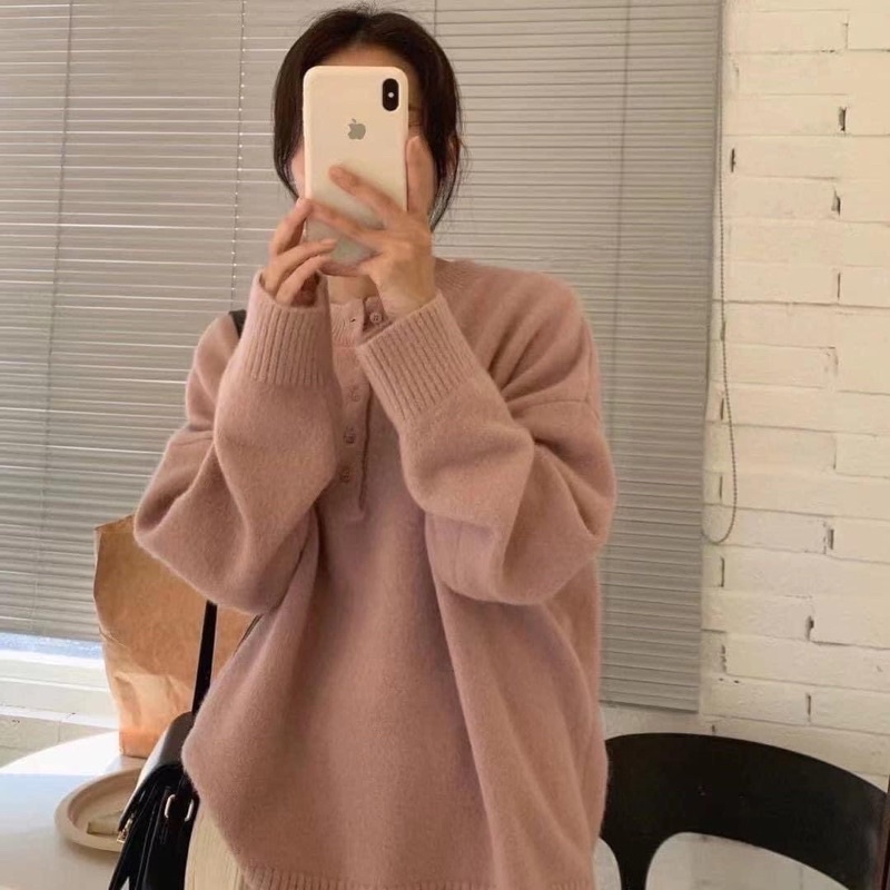 Áo Len Mềm Pastel Hàn Xẻng | BigBuy360 - bigbuy360.vn