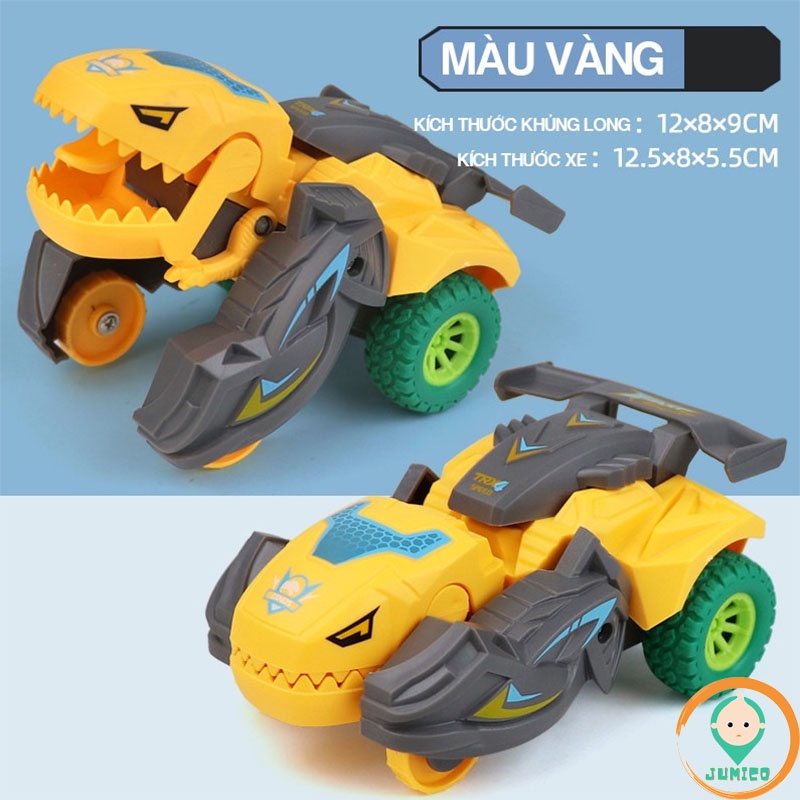 Đồ chơi trẻ em ô tô khủng long biến hình cho bé thông minh vận động JUMICO KLM