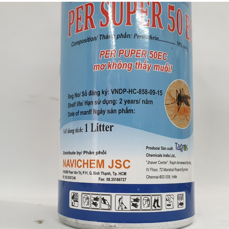 Thuốc diệt côn trùng Per Super 50EC, thuốc phun muỗi, diệt bọ hiệu quả.