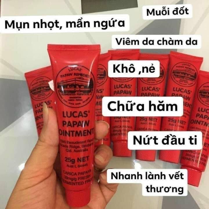 Kem đu đủ đa năng Lucas’ Papaw Ointment 25gr Úc ( Hàng auth)