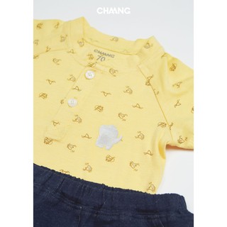 Bộ quần áo cổ đứng vàng CHAANG (SS19)