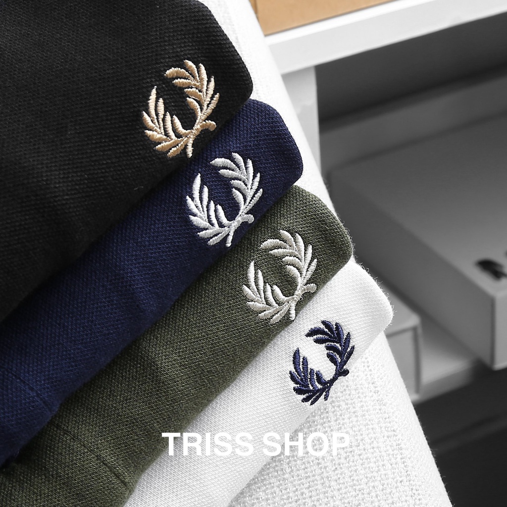 Áo polo nam ngắn tay FredPerry viền cổ 5 chất liệu cotton thoáng mát
