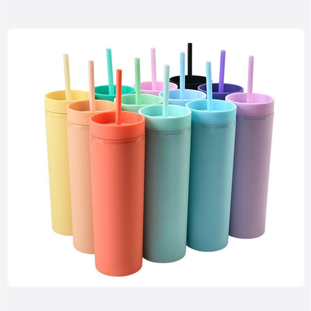 Ly Uống Nước Bằng Acrylic 16oz Nhiều Màu Sắc