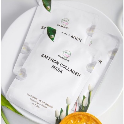 COMBO 2 Mặt Nạ Tinh Nhụy Hoa Nghệ Tây KN Beauty Saffron Collagen Mask 30 gram