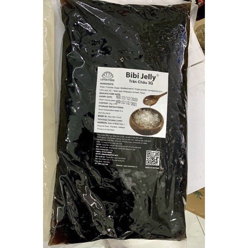 1kg Trân Châu 3Q Trân Châu Giòn Trắng Đen BiBi jelly, Thạch Nha Đam. Trân Châu Ngọc Trai