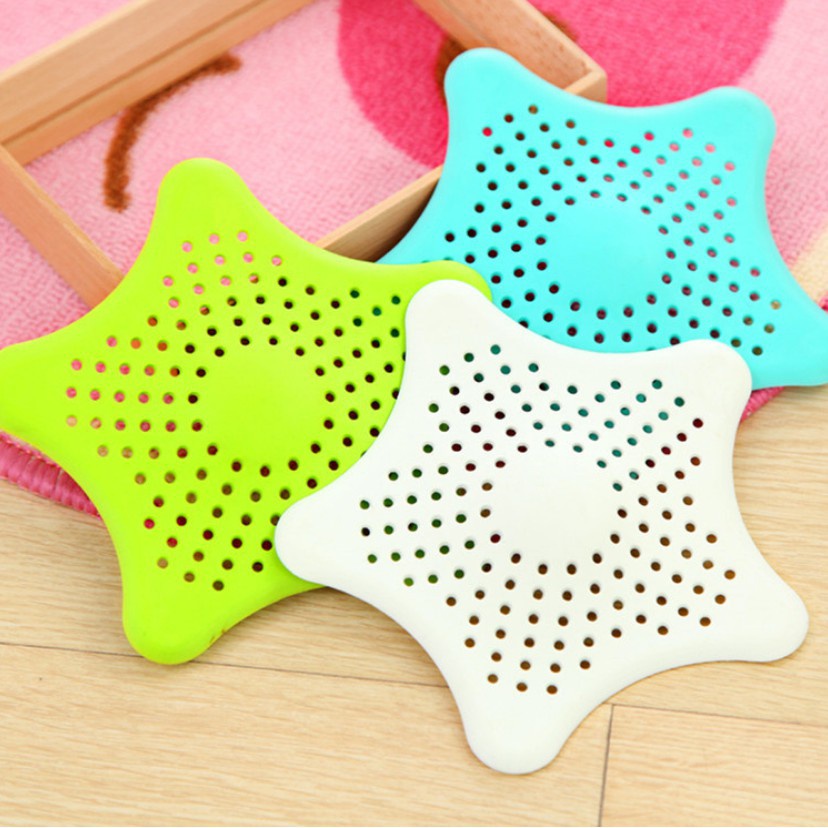 Miếng lọc rác bồn rửa chén  hình ngôi sao thông minh có chân bám cố định Store4girls, nắp chặn thức an chống tắc bồn rửa