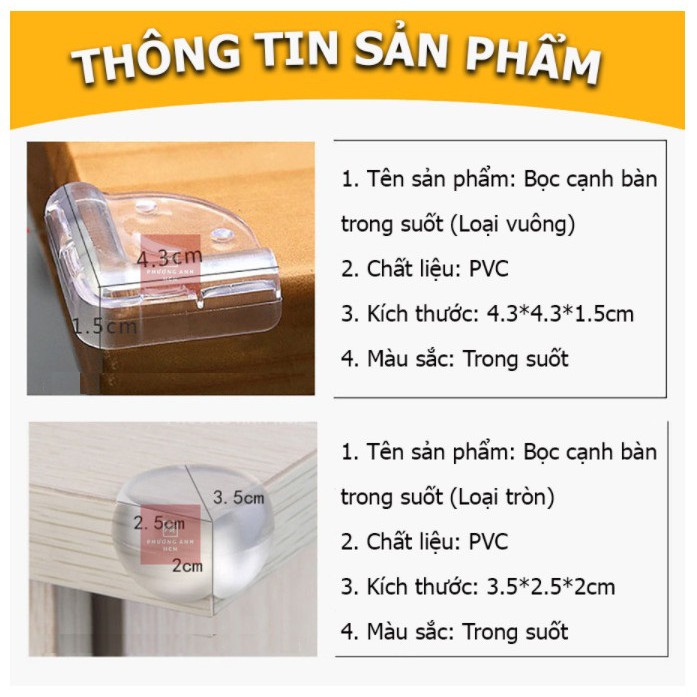 Bọc Góc Bàn, Bọc Cạnh Bàn Silicon Tránh Va Đập, An Toàn Cho Bé Và Người Già