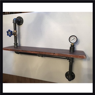 Kệ ống nước treo tường decor, kệ ống nước giá sách trang trí phòng quán cà phê