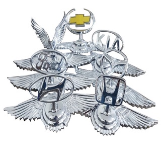 Logo Mui Xe Mazda, Toyota, Hyundai, Honda... cánh chim đặt nắp capo kim loại cao cấp