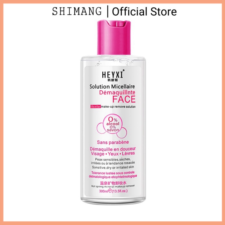 Nước tẩy trang suối khoáng nhẹ dịu làm sạch da cấp ẩm kịp thời HEYXI 300ml HNTT2D2