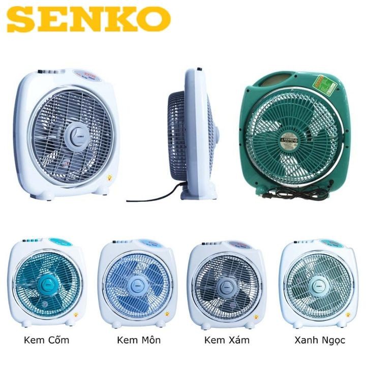 ⚡NOW SHIP⚡ QUẠT HỘP BÀN ĐẢO SENKO 3 TẤC BD1012 màu ngẫu nhiên - Bảo Hành 12 Tháng.