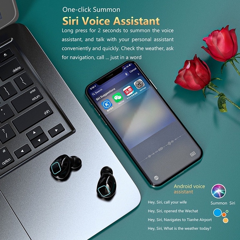 Tai nghe không dây TWS V5.1 M10 Âm Thanh Stereo HD Và Phụ Kiện