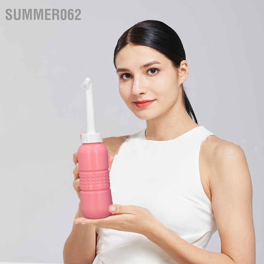 Summer062 2 cái Chậu rửa vệ sinh cầm tay 450ML Đàn hồi mạnh Trọng lượng nhẹ Bình xịt nước thể tích lớn cho Du lịch gia đình Ngoài trời