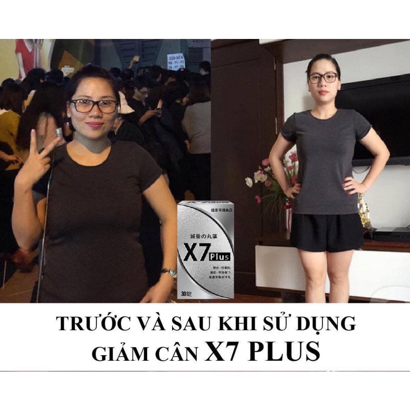 Giảm cân X7 plus chính hãng NGÂN 98 - tặng detox thải mỡ,đẹp da