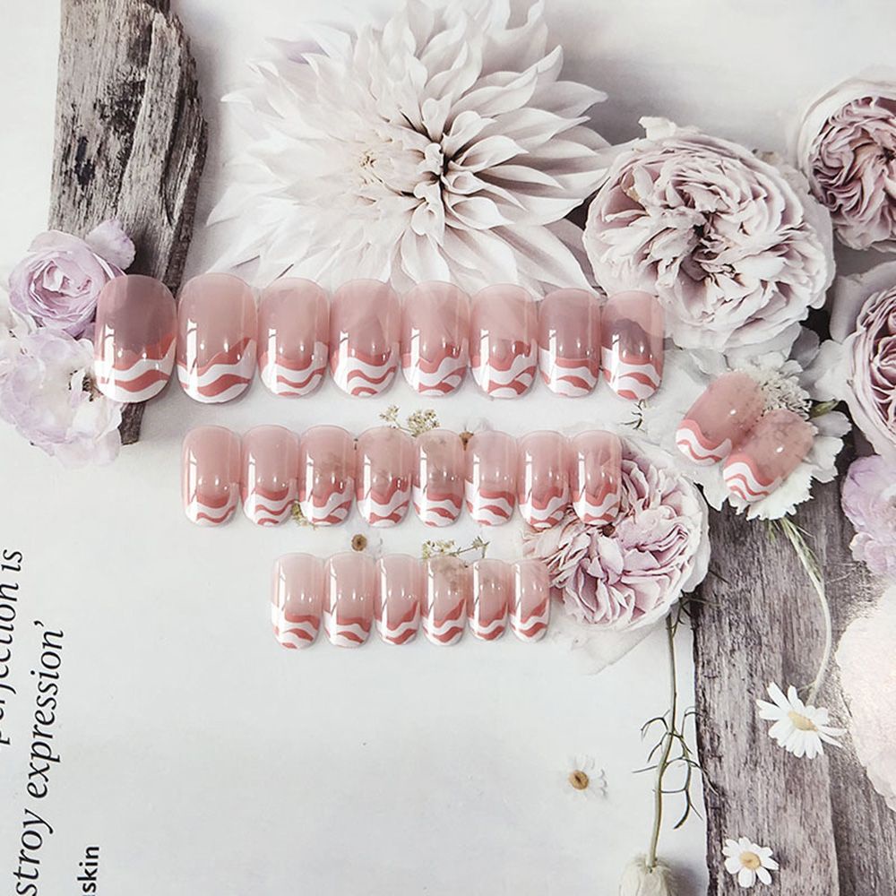 [Hàng mới về] Hộp 24 móng tay giả trang trí nghệ thuật thời trang cho nữ