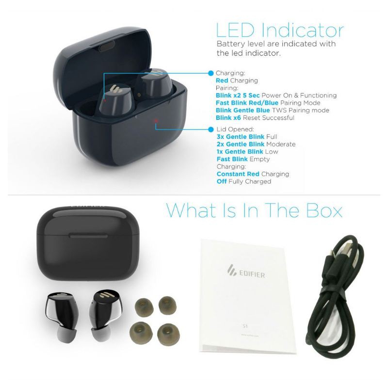 Tai nghe Edifier TWS1 chính hãng
