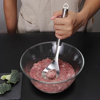 Vá nặn thịt viên inox