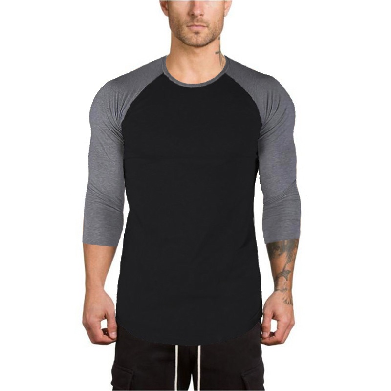 Áo thun nam tay lửng cổ tròn thiết kế thời trang