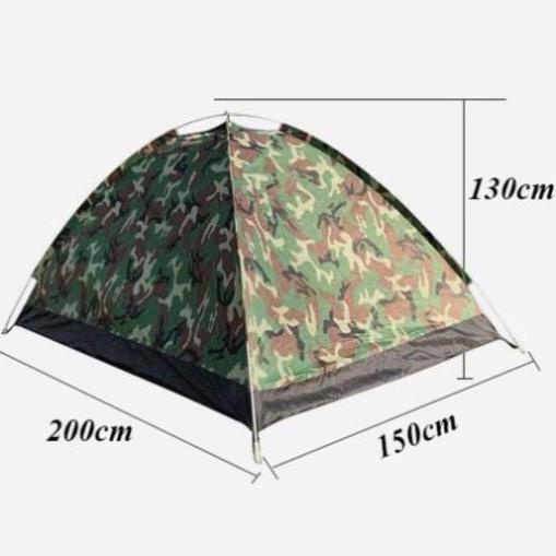 Lều du lịch, lều phượt cắm trại dã ngoại 2 lớp chống muỗi nắng mưa khi đi cắm trại