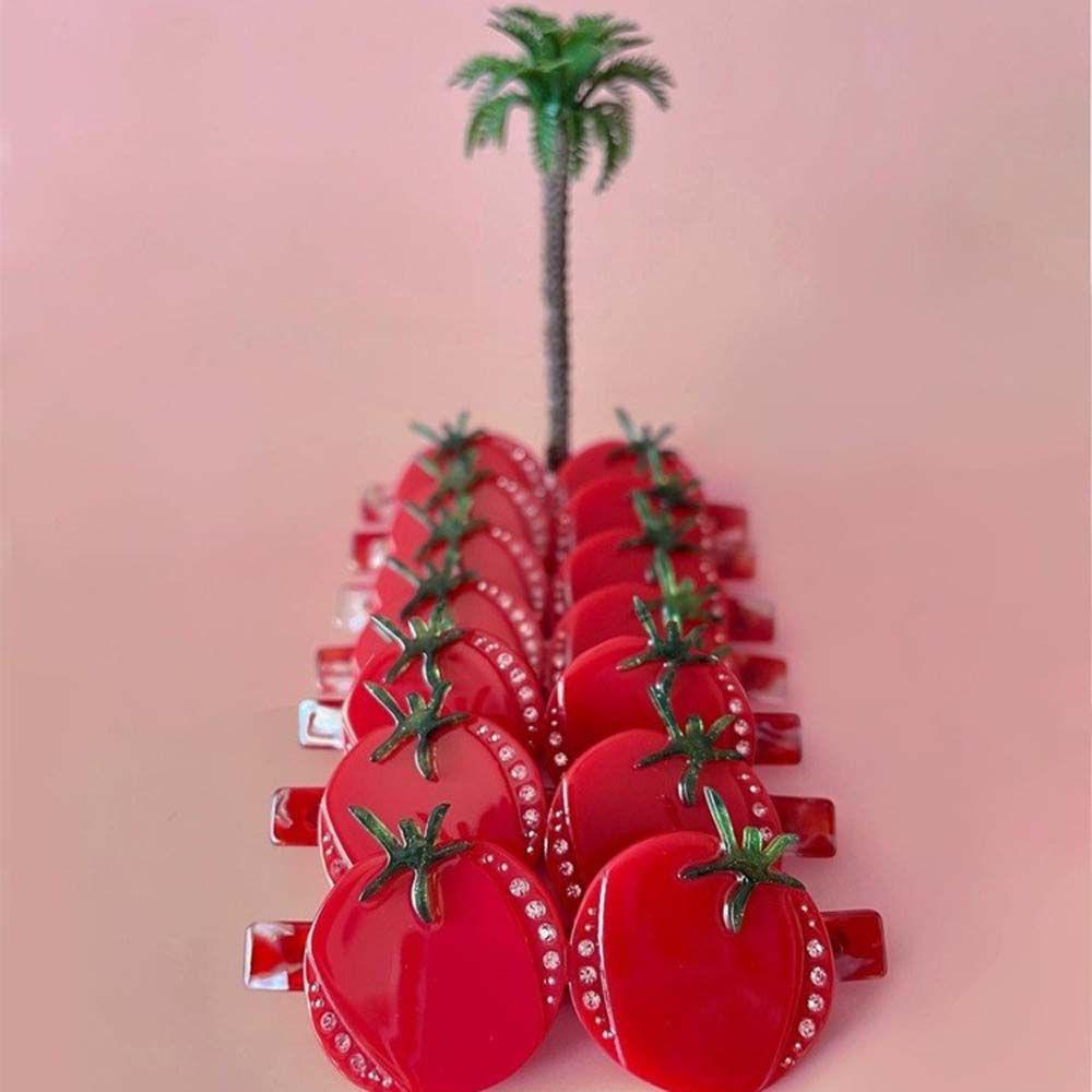 JARRED Kẹp Tóc Càng Cua Họa Tiết Trái Cây Đơn Giản Dễ Thương Cho Nữ