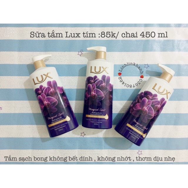 Sữa tắm Lux thái lan 500ml
