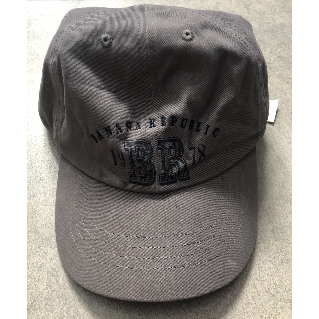Mũ (nón) thể thao nam xám Banana Republic logo cap (Mỹ)