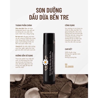 SON DƯỠNG MÔI DẦU DỪA COCOON [COMBO 2 CÂY]